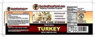 1 Case-Canned Meat (TURKEY) Long Term Food Storage-Survival Cave by Survival Cave [Foods]