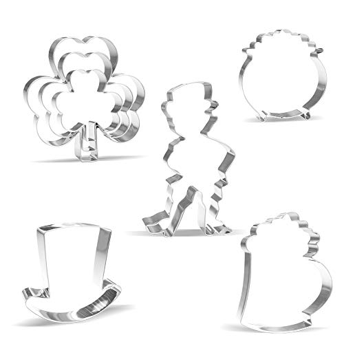 Large St. Patrick's Day Cookie Cutter set - 7 Piece - Stainless Steel - Thumbnail 4