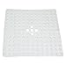 Evelots Square Shower Mat-Large-Drain Hole-Non Slip-Super Thick-164 Suction Cups