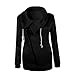 Women Pullover,Haoricu Fall Women Winter Zipper Blouse Sweatshirt Coat Jacket Pullover