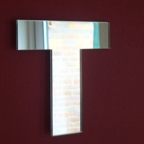 Super Cool Creations Upper Case Letter T Mirror 45cm