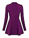 Becanbe Women's Long Sleeve V Neck Empire Line Tunic Top