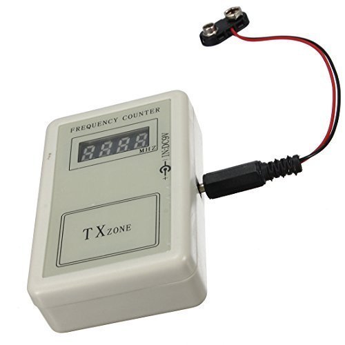 MEETOZ RF Remote Control Wireless Frequency Meter Counter 250-450MHZ Detector Cymometer