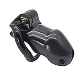 FYJ Lightweight Premium Medical Grade Resin Chastity Device Male Briefs With Discreet Packing (Large, Black)