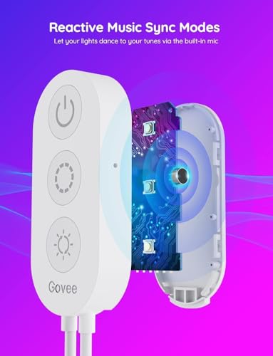 Govee RGBIC Alexa LED Strip Light, 5m Smart WiFi App Control, Alexa and Google Assistant Compatible, Music Sync LED Lights for Bedroom, Living Room [Energy Class G]