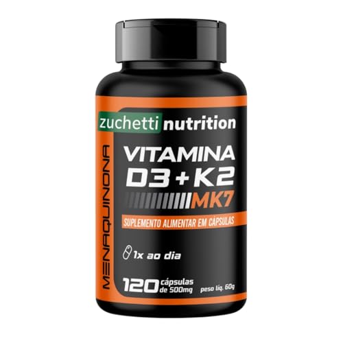 Vitamina d3 k2 mk7 D3 2000 Ui k2 d3 120mcg 120 Cápsulas Zuchetti nutrition