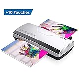 INTEY A4 Laminator, Thermal Laminator Machine with 2 Roller System Thermal Laminating and Cold Laminate for Quick Warm-up Speed Include 10 Laminating Sheets