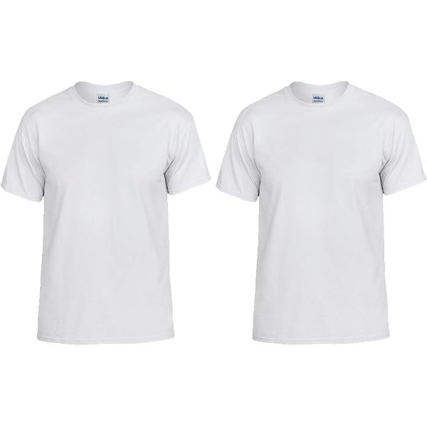 Gildan G8000 DryBlend T-Shirt 3-Pack - 50% Cotton 50% Polyester, White, Medium