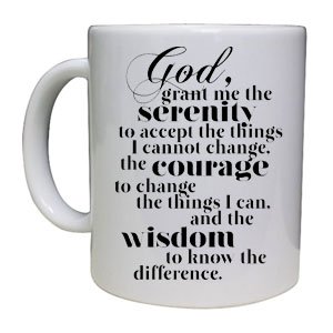 AA Serenity Prayer - Lovely Cup Coffee Mug - Great Gift Idea