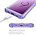 LONTECT Compatible Galaxy S9 Case Luxury Glitter Sparkle Bling Heavy Duty Hybrid Sturdy High Impact Shockproof Protective Cover Case for Samsung Galaxy S9 - Shiny Purple