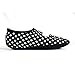 Nufoot Women's Mary Jane Slipper Black/White Polka Dots Large