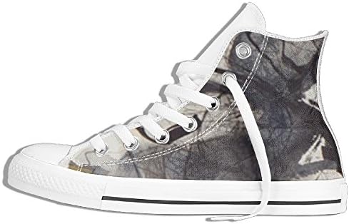 White & Grey Memories For Men And Women Hi-tops Casual Shoes Flat Athletic News Designer