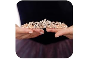 JWICOS Silver Wedding Tiara for Women Princess Crowns and Tiaras for Bride Rhinestone Birthday Crown Headband Crystal Costume Party Prom Hair Accessories