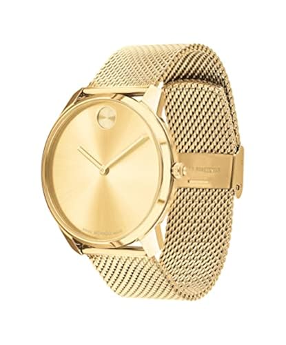 Movado Bold Men's Swiss Quartz Stainless Steel and Mesh