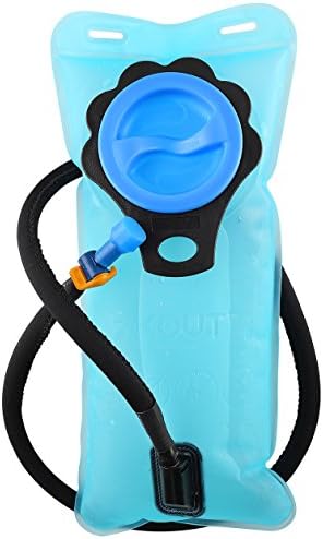 Hikout Water Bladder - 2 Liter Hydration Water Reservoir Pack Climbing Survival With Bite Valve Hose Backpack System - Universal Design Perfect for Hiking, Camping &amp; More