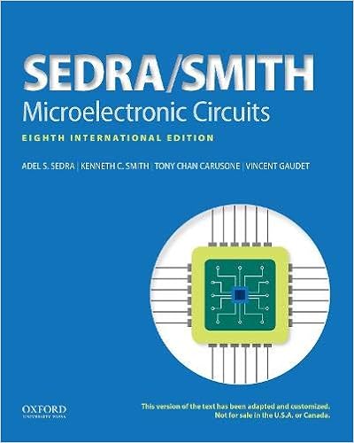 Microelectronic Circuits The Oxford Series In Electrical And Computer Engineering Sedra Adel S Smith Kenneth C Kc Carusone Tony Chan Gaudet Vincent 9780190853501 Amazon Com Books