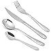 GYY Flatware Sets, Kitchen Cutlery Set Made of 18/10 Stainless Steel, Tableware Dinnerware Utensil Set with Silvery Gift Box (24 pcs)