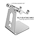Nulaxy Phone Stand, Adjustable Cell Phone Stand, Phone Holder for Desk, Desktop Holder, Cradle, Dock Compatible with Nintendo Switch, iPhone Xs Xr 8 X 7 6 6s Plus SE 5 5s 5c, All Smartphone - Silver