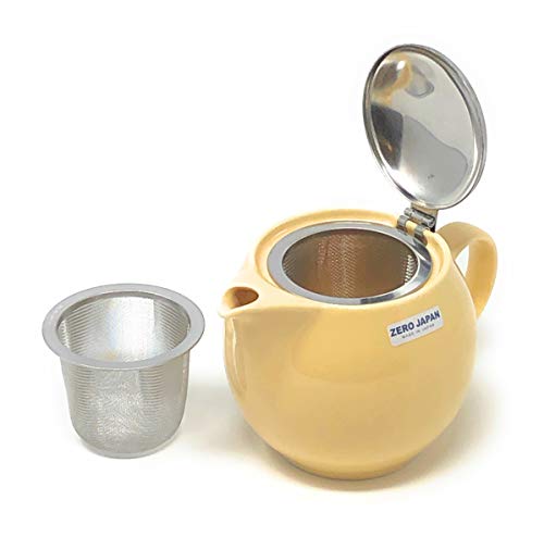ZEROJAPAN 15oz Round Teapot with SLS Lid and Infuser (Banana) ZEROJAPAN 15oz Round Teapot with SLS Lid and Infuser (Banana)