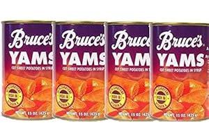 BRUCE FOODS Bruce's Yams Sweet Potatoes in Syrup 15oz Cans (4 Pack)