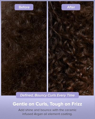 BELLISSIMA ITALIA Diffon Supreme - Difusor XL y secador de pelo para cabello rizado y ondulado, botón fresco, tecnología iónica y cerámica para no encrespamiento, Negro
