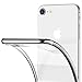 RANVOO iPhone SE Case 2020, iPhone 8 Case, iPhone 7 Case, Clear Soft Slim Thin Case Premium Flexible Chrome Bumper Transparent TPU Back Plate Gel Cover Apple iPhone SE (New)/ 8/7 (Crystal Silver)