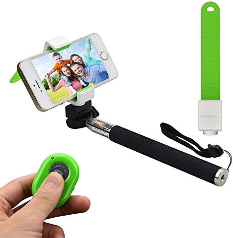 ASHUTB Extendable Selfie Handheld Stick Monopod with Adjustable Phone Holder and Self Timer Bluetooth Wireless Remote Shutter For Smartphone iPhone 4 4s 5 5c 5s 6 6 Plus Samsung GALAXY S2 I9100 S3 I9300 S4 I9500 Note I9220 Note2 N7100 Note3 S3 S4 S5 Nexus, HTC, MOTO X and Other Phones
