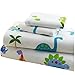 Wildkin 100% Cotton Full Sheet Set – Soft & Cozy Bed Sheets - Dinosaur Land