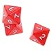 MonkeyJack 10pcs 8 Sided Dice D8 Polyhedral Dice for Dungeons and Dragons Red