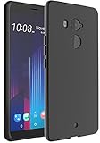 HTC U11 Plus Case, OUBA [Slim Thin] Flexible TPU Gel Rubber Soft Skin Silicone Protective Case Cover for HTC U11 Plus - Black