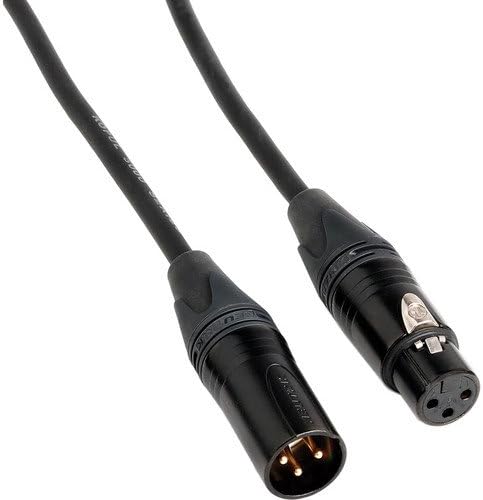 Kopul Premier Quad Pro 5000 Series XLR M to XLR F Microphone Cable - 20' (6 m), Black