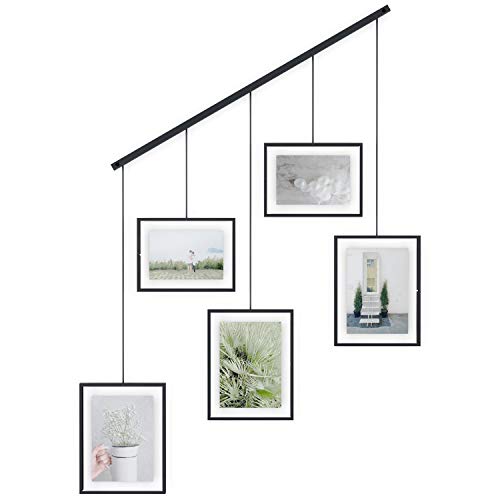 Umbra Picture Frame Gallery Set Adjustable Collage Display for 5 Photos