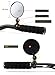Newlight66 Bike Mirror, Adjustable 360 Rotatable Handlebar Glass Rearview Bicycle Mirrors for Road Mountain Bike (2 Pack)