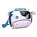 Yodo Playful Mini Kids Preshool Lunch Box Snack Sling Bag in Light Weight, with Insulated Lining, Blue Cow