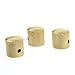 an-do-er 3PCS Guitar Knobs Chromed Metal Dome Knurled Barrel for Electric Guitar Parts (Gold)