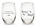 I Solemnly Swear That I Am Up to No Good and Mischief Managed Harry Potter Quote Funny Unique 15 ounce Whiskey Cocktail Stemless Wine Glass Set ~Dishwasher Safe~ MADE IN USA~