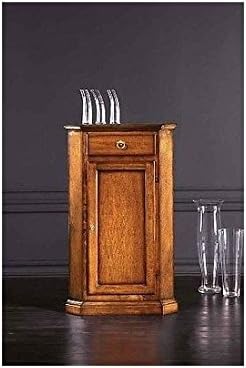 EsteaMobili Wooden Corner Cabinet in Arte Povera Style, As Shown in Photo