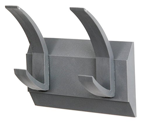 Acorn Linear 2 Hat and Coat Wall Rack with Concealed Fixings 2 Hooks (four hanging points) Graphite Code: 427662