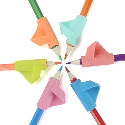 Writing Posture Correction Device, Lotus.flower Silicone 3PCS/Set Children Pencil Pen Holder Writing Aid Grip Posture Correction Tool