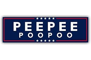 TAYTA Pee Pee Poo Poo Funny Bumper Sticker - Size 6.5" | PeePee PooPoo Decal | peepeepoopoo Sticker Funny Sticker for Car Truck Laptop