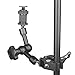 ChromLives 7'' Magic Arm Articulating Magic Friction Arm Adjustable w/Hot Shoe Mount 1/4'' Tripod Screw for DSLR Camera Rig/LCD/DV Monitor/LED Lights/Flash Light/Microphone/DJI Osmo