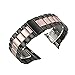 Houding-PRO Link Bracelet Band for Apple Watch,Black Rose Gold Stainless Steel Metal Replacement Smart Watch Strap Bracelet With Link Removal Tool For Iwatch Series 3/2/1(Black and Rose Gold 42mm)