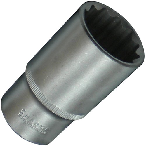 Long 12-Point Socket / Screwdriver Insert Socket Spanner Multi-Tooth 36 mm 1/2 Inch Drive CV-Steel