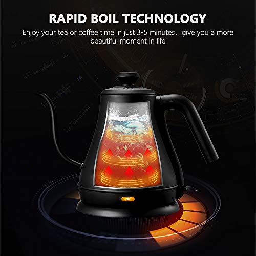 Gooseneck Electric Water Kettle, Pour Over Coffee Kettle & Tea Kettle