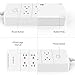 ORICO Surge Protector Power Strip with 6 Outlets and 5 USB Charging Ports, 5ft Extension Cord/1700J Ideal for Home and Office Accessories - White(ETL/FCC Listed)
