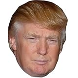 Donald Trump Celebrity Mask, Cardboard Face and Fancy Dress Mask by Celebrity Cutouts