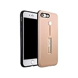 iPhone 7 Case, iPhone 8 Case, Amerzam Soft Rubber Anti-Scratch Shockproof Protective Case Protection Cover with Finger Silicone Strap and Metal Stand for iPhone 7 & iPhone 8