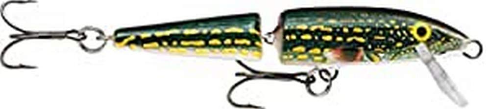 Rapala Jointed Lure with Two No. 3 Hooks, 1.2-2.4 m Swimming Depth, 11 cm Size, Pike