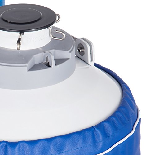 BestEquip Liquid Nitrogen Container 6L Liquid Nitrogen Storage Tank Static Cryogenic Container with 6 Canisters