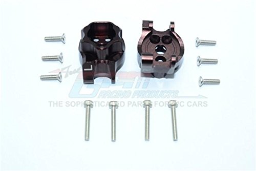 Traxxas TRX-4 Trail Defender Crawler Upgrade Parts Aluminum Rear Gear Box Mounts - 1Pr Set Brown